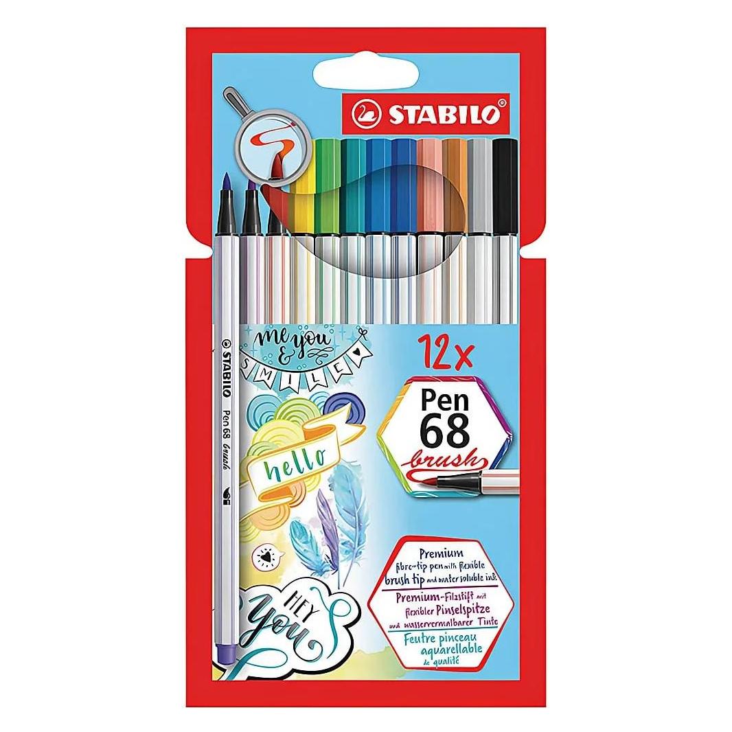 Stabilo Pen 68 brush Premium-Filzstift (12x) (568/12-21)