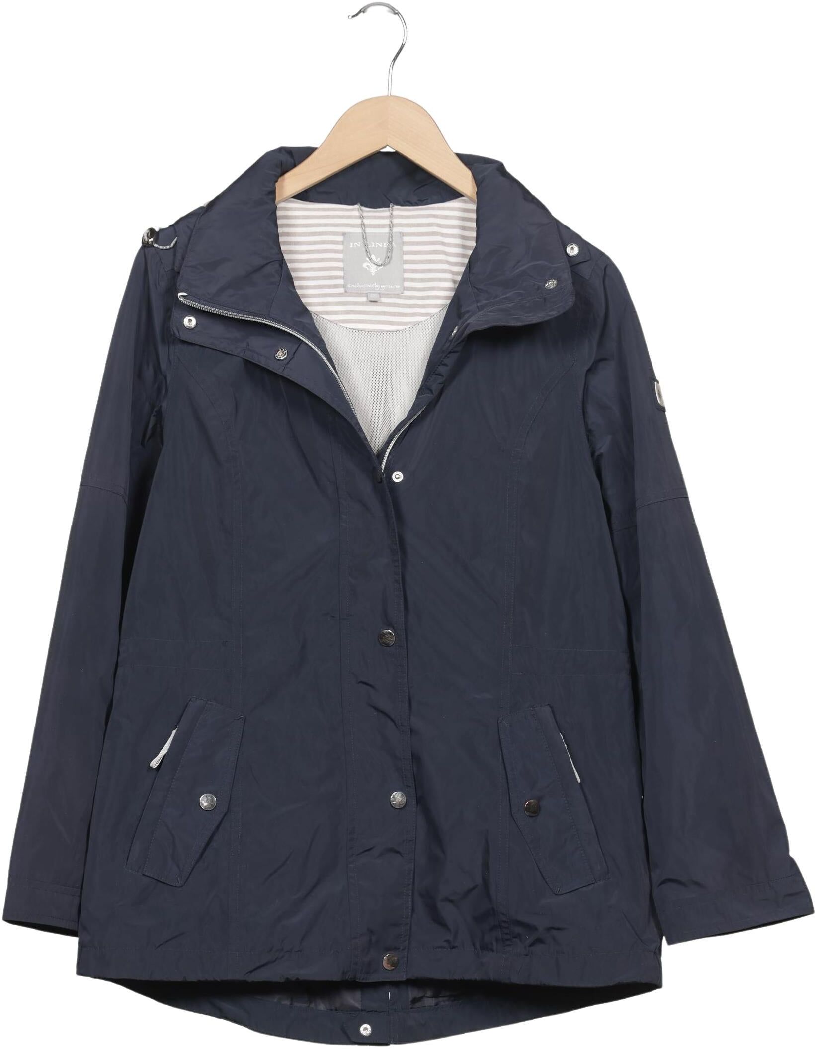 In Linea Damen Mantel, Marineblau, Gr. EU 40, Synthetik - Second Hand