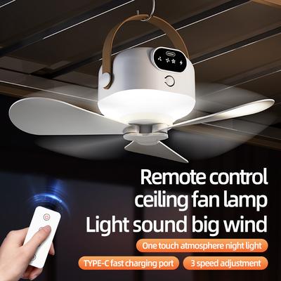 The Handy Homestead Portable Ceiling Fan With Light And Remote For Camping Tents Portable Ceiling Fan With Light And Remote For Camping Tents