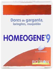 Homeogene 9 Comprimidos Dor de Garganta 60 comprimidos