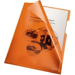 Bene, Mappe, Sichthülle DIN A4 VC orange 100 St./Pack. (A4, 100x)