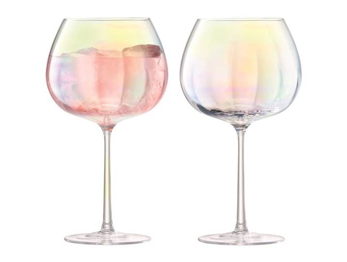 LSA International Kelch-Set Pearl Perlmutt Glas H 20.4 cm 0.65 l 2 Stk