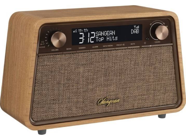 Sangean WR-201D - Tafelradio - DAB+ FM Bluetooth 15W - Natural Cherry