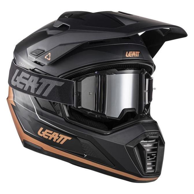 Leatt Motorradhelm mit Brille, Grösse Adv 7.5 (L, 59 - 60 cm) (DLA1002-M38-L)