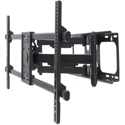 Manhattan Universal Wandhalterung für Großbildschirme, neig- und schwenkbar, Für Flachbildschirme und Curved Displays von 37" bis 90"* und bis zu 75 kg, neig- und schwenkbar, schwarz