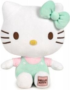 EPEE Hello Kitty pluche knuffel groen 20 cm