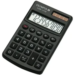 Olympia LCD 1110 Taschenrechner Tasche Einfacher Taschenrechner Schwarz