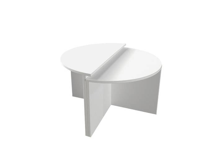 Livetastic Couchtischset Dolunay Couchtisch, Weiß, 2-teilig, Uni, 38-35x51.8-47.5x70-70 cm, Wohnzimmer, Wohnzimmertische, Satztische