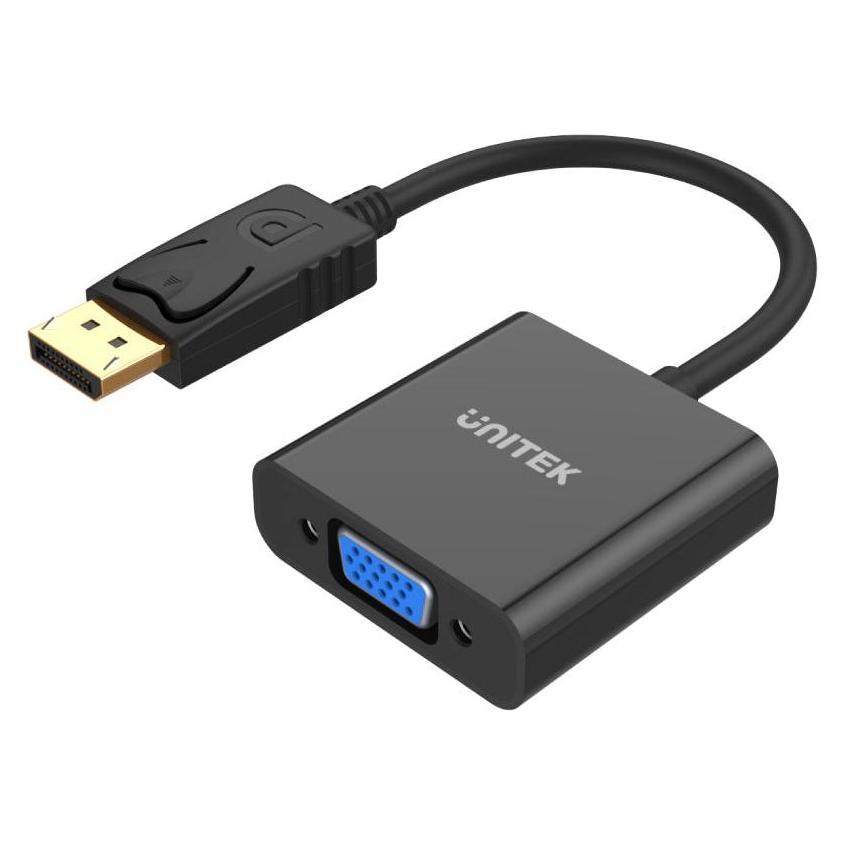 Unitek Adapteris AV DisplayPort - D-Sub (VGA) schwarz (Y5118E) (DisplayPort) (Y5118E)