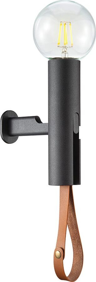 Paul Neuhaus Wandlamp Turn Me, zwart, max. 60W, E27, exclusief lamp