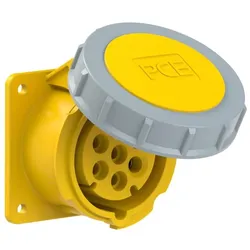 PCE 3172-4v CEE-Anbausteckdose (75x75mm) 16A 7p 4h IP66/IP67 31724v