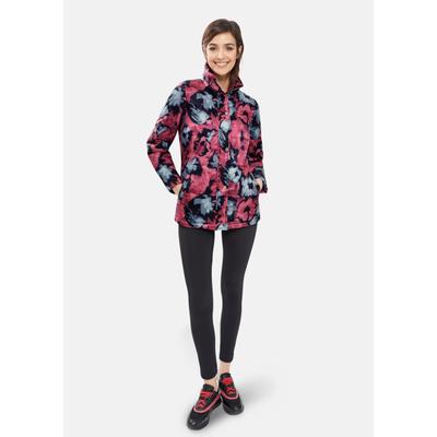 Outdoorjacke MADELEINE "Jacke Outdoor Steppjacke mit floralem Print", Damen, Gr. 40, schwarz (schwarz, multicolor), Obermaterial: 100% Polyester PES., Modern, Jacken Outdoorjacke