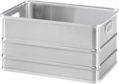 Transportkasten, stapelbar, ungelocht, 80 l