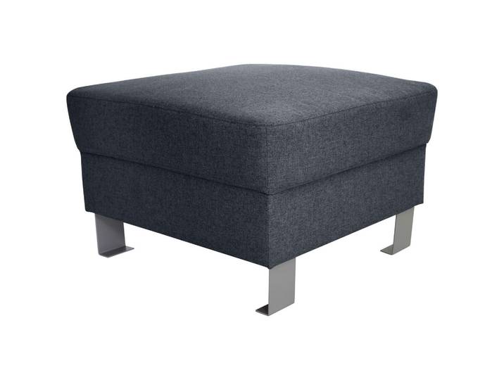 Xora Hocker, Grau, Metall, quadratisch, 62x41x62 cm, Stoffauswahl, erweiterbar (Typenauswahl), Wohnzimmer, Hocker, Sitzhocker