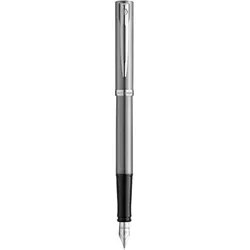 Waterman, Schreibstifte, Füllfederhalter IMPRESSION Stainless SteelCT M Blau Geschenkbox (1x)