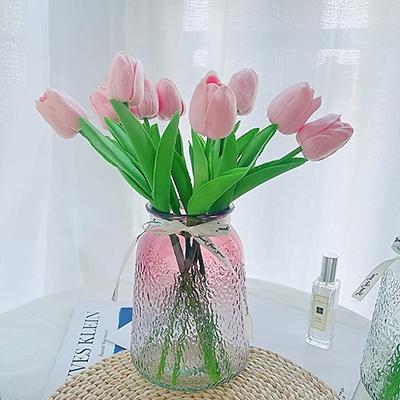 1 stück pu mini tulpe nachahmung blume künstliche blume nordischen stil hochzeit dekoration stütze nachahmung pflanze