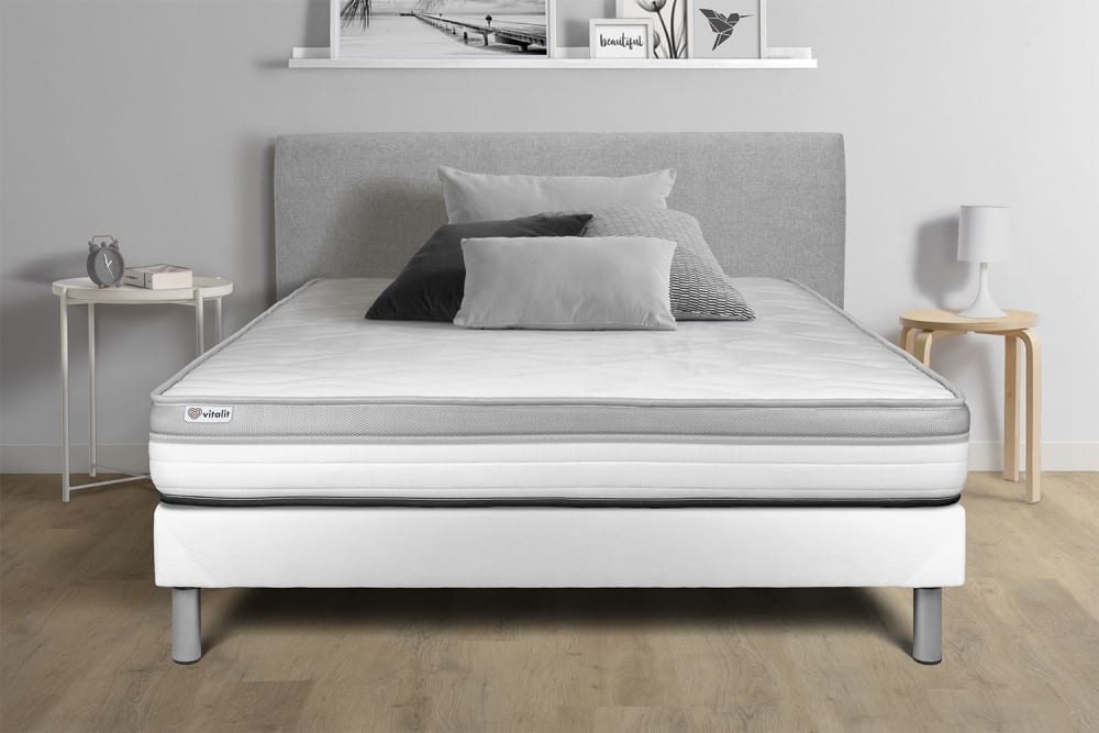 Vitalit Colchón blanco con espuma 150 x 190