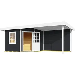 Weka Designhaus 213 B 540 x 240 cm Gr.1 anthrazit - 50 % Rabatt auf Dacheindeckung
