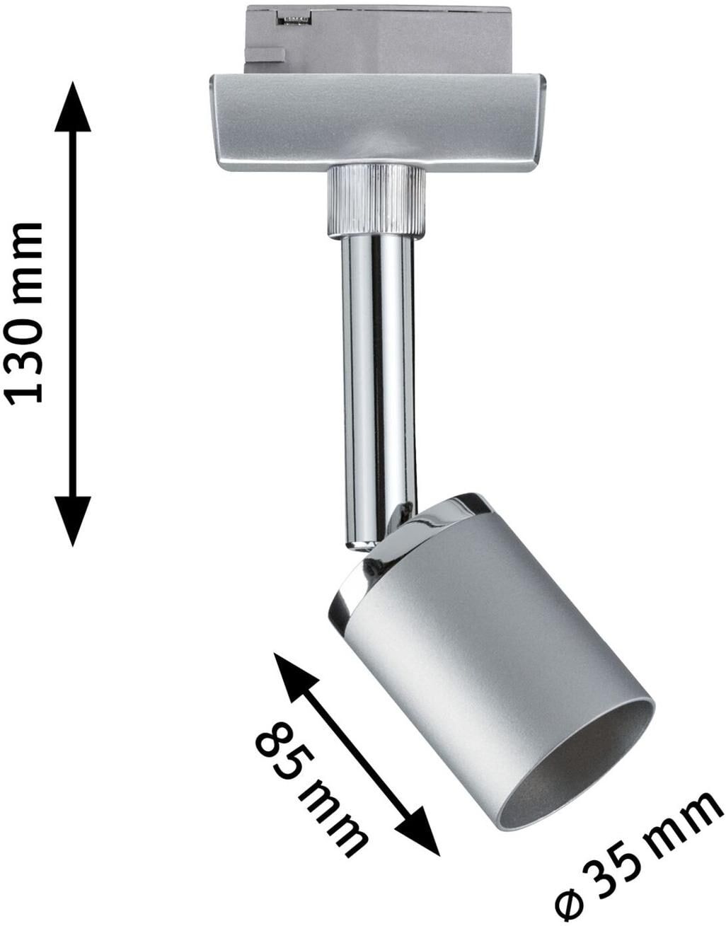 PAULMANN Deckenspot "URail Spot Pu", silber (silberfarben), H: 11cm, Leuchten, Deckenspot silberfarben H: 11cm
