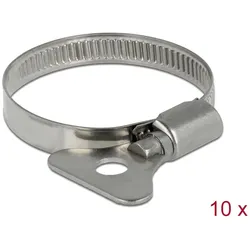 DELOCK Schlauchschelle, Flügelmutter 32-50mm 10 Stk. Metall