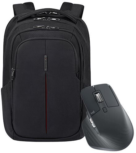 Logitech Pack Fnac Rato Bluetooth  MX Master 3S - Graphite + Mochila para Portátil 15" Samsonite Guardit 3.0 - Preta