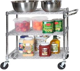 Seville Classics Industrial All-Purpose Utility Cart, NSF Listed