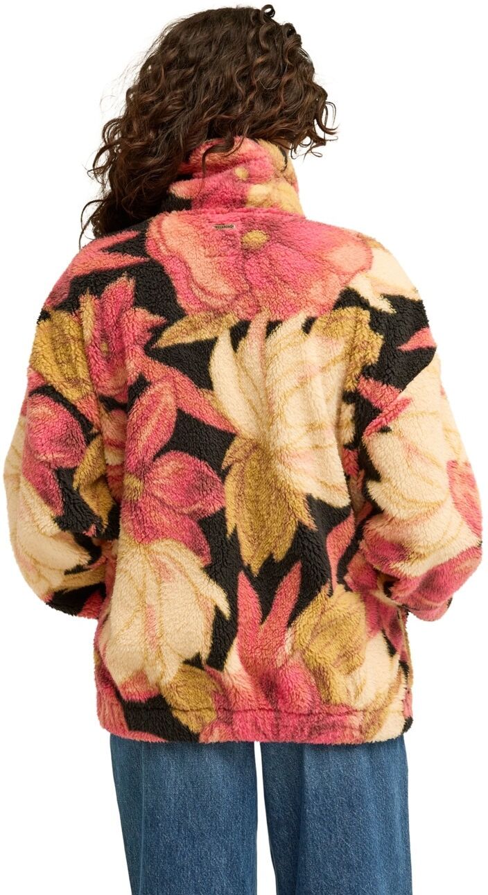 Fleecejacke BILLABONG "First Light", Damen, Gr. M, bunt (curry), Obermaterial: 100% Polyester., Jacken Fleecejacke