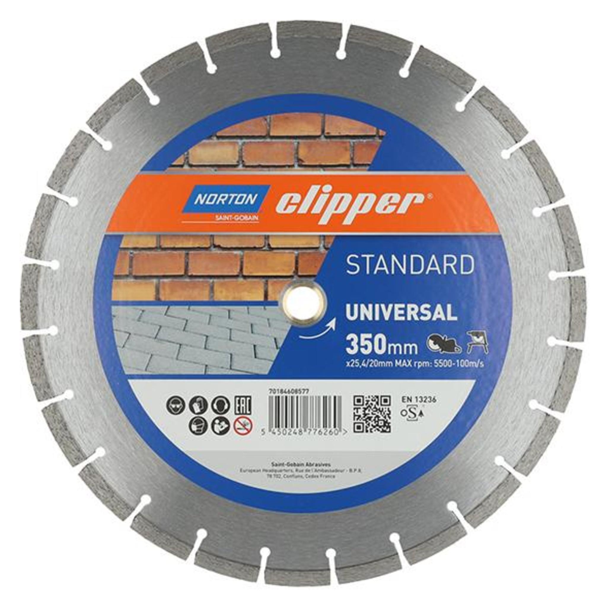 Norton Clipper Diamantscheibe Standard Universal Ø350x25,4 mm (5450248776260)