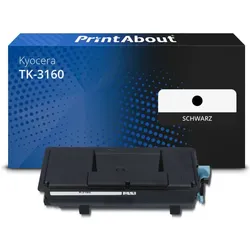 Toner kompatibel mit Kyocera TK-3160 - Schwarz