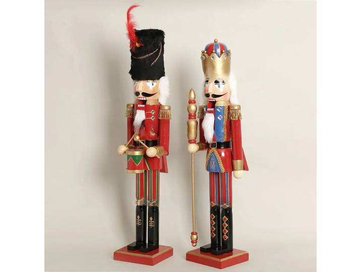 Décoration de Noël en bois, casse-noisette de Noël de 60 cm de haut