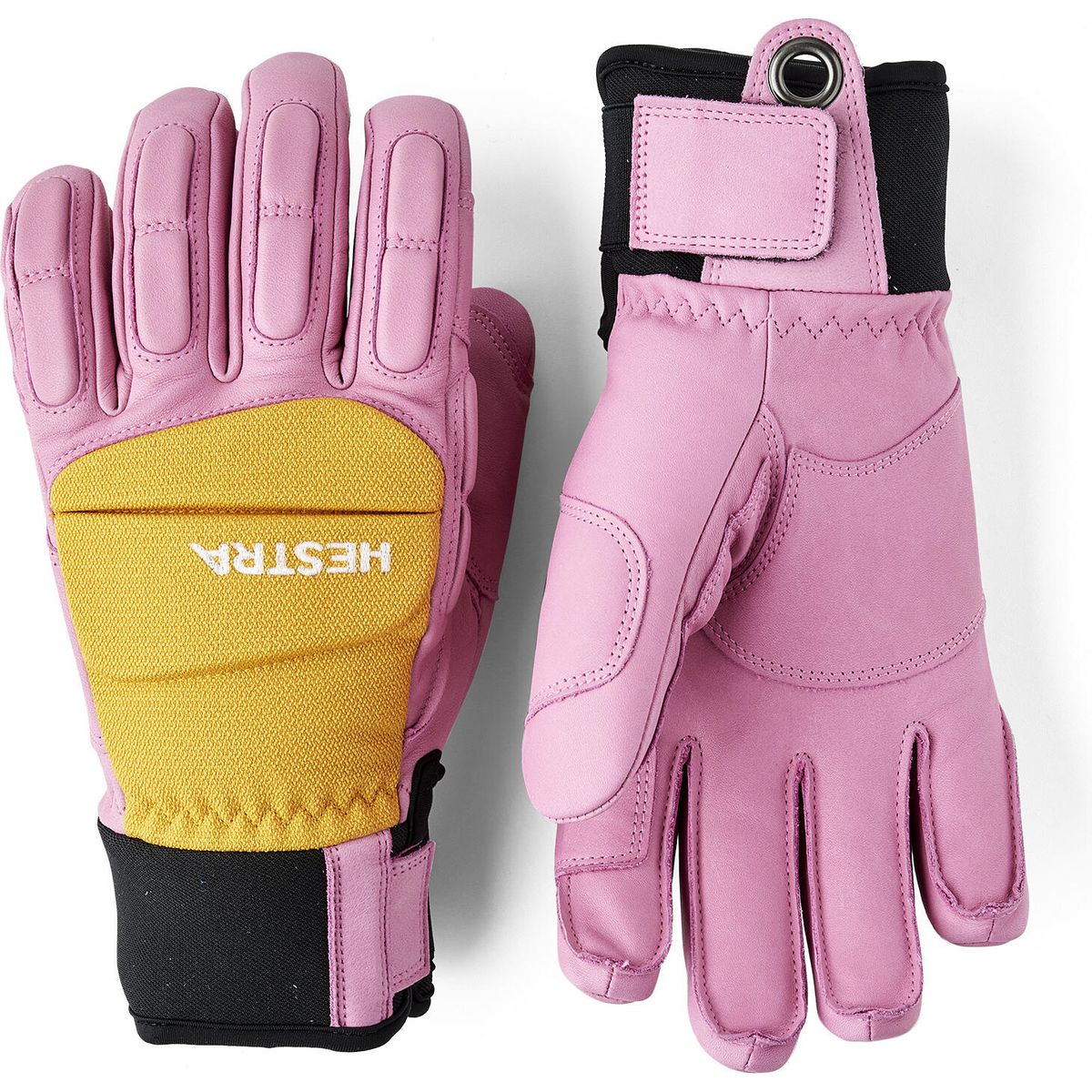 Hestra Vertical Cut Freeride - 5 Finger cerise/mustard (920460) 7 3004770-920460-7