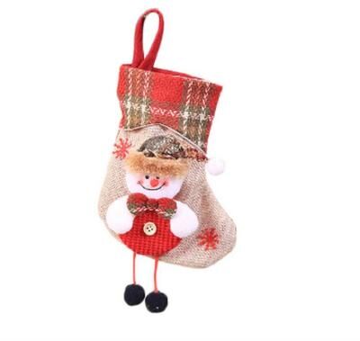 Inspired Deals Mini Christmas Stockings Gift Bags For Candy, Tree Decor & Holiday Party Decorations snowman Style