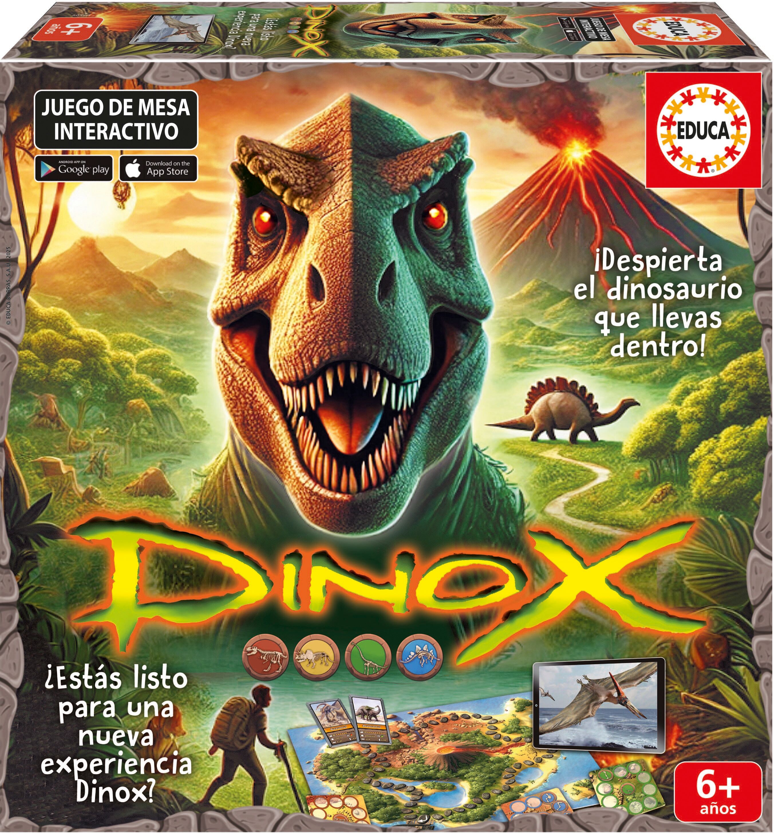 Educa Borrás Juego de mesa Dinox Educa.