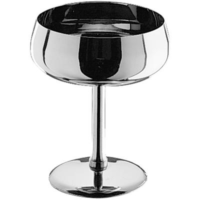 Eisschale PINTINOX "Gelateria Professional", silber (edelstahlfarben), Ø:8,5cm, Edelstahl, Schüsseln, Eisschale, konisch, Edelstahl, spülmaschinengeeignet, 0,181 Liter