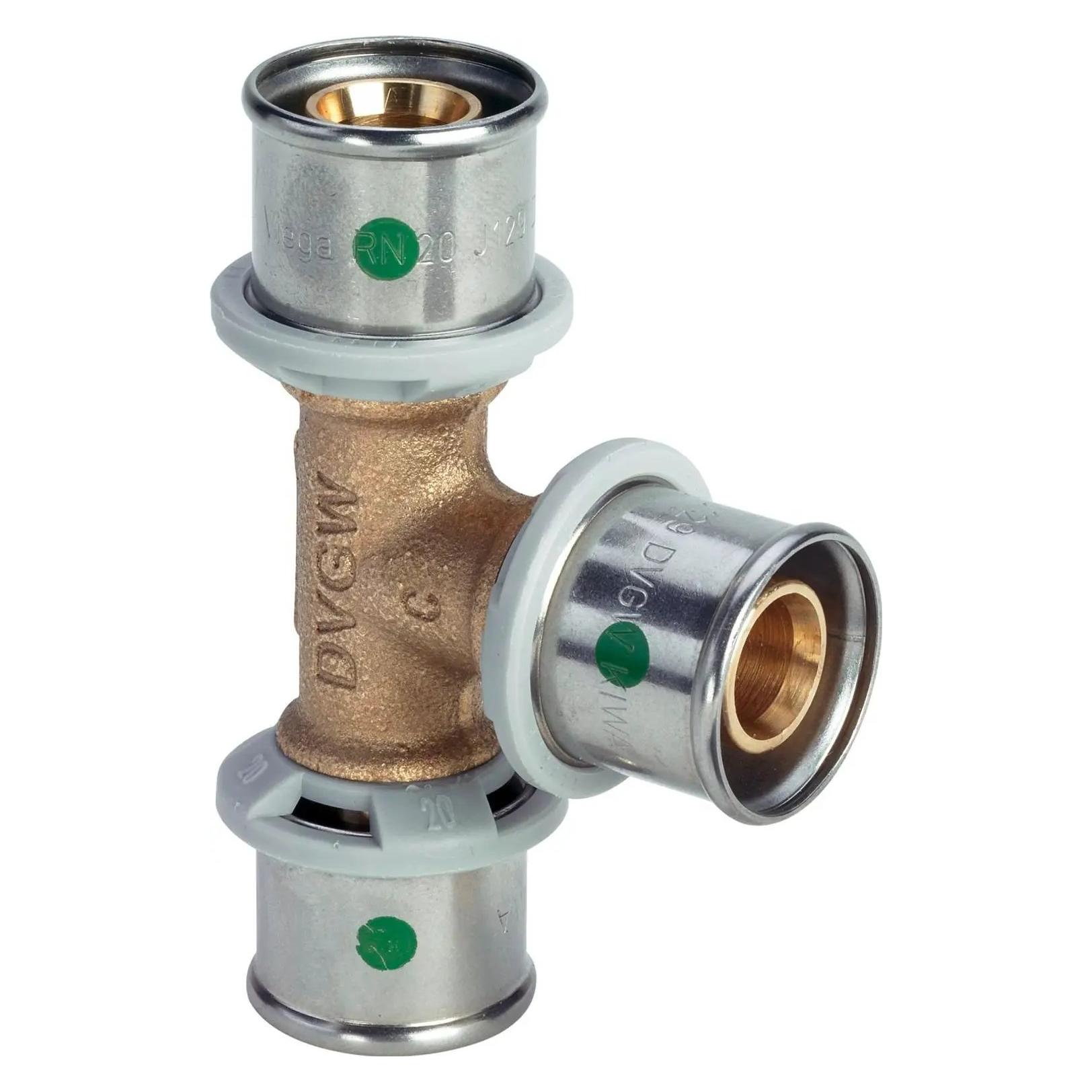 Viega Sanfix Fosta Sanfix P-T-Stück, d1 32, d2 16, d3 32 Rotguss Modell 2118 (T-Verbindung) (566784)