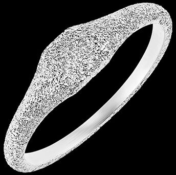 Edenly Ring Frische - Diamanteffekt - WeiÃŸgold, 9 Karat