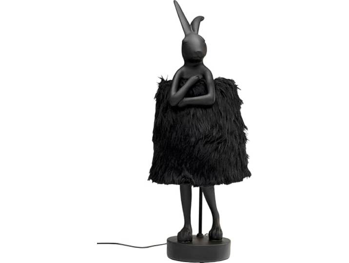 Kare Design Tischleuchte Animal Rabbit, Schwarz/Gold, 68x24x26 cm (H/B/T) fürs Schlafzimmer, vielseitig kombinierbar, Tiermotiv