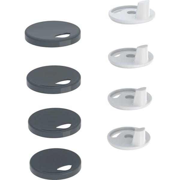Geberit Set Puffer für WC-Sitzring fixiert für Geberit AquaClean Mera Classic, 244108001 244108001
