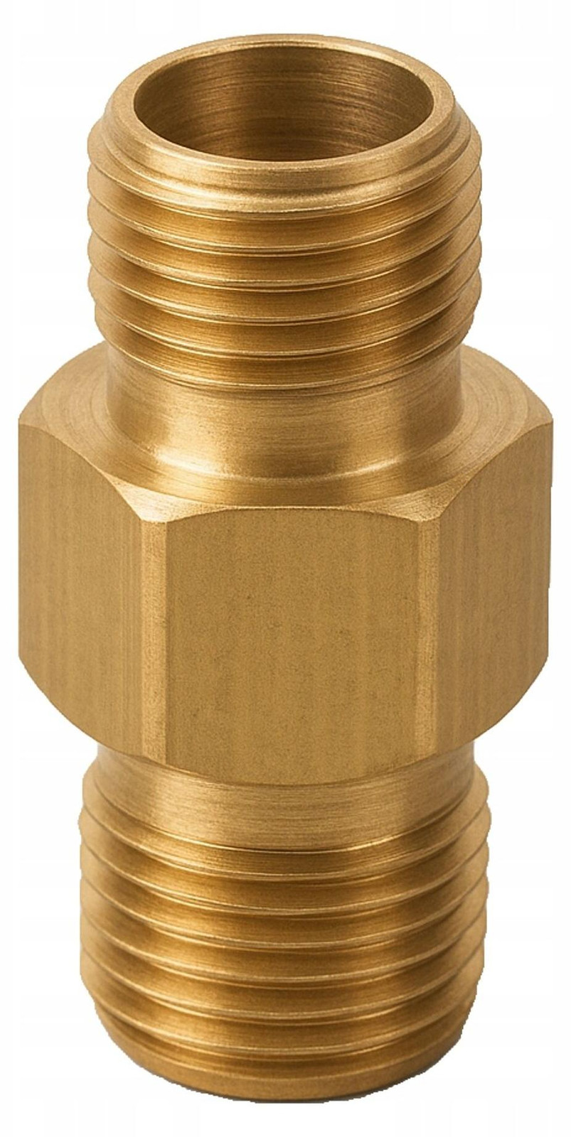 ROSFIX Adapter Messing Aansluiting – Reductie 1/4" GZ op 1/4" GZ voor Hogedrukreiniger Water en Lucht