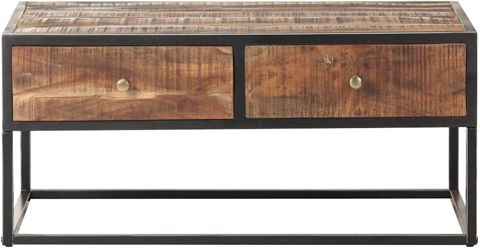 vidaXL Table basse 90x50x40 cm Bois d'acacia brut