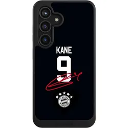Nivocase Hülle für Samsung Galaxy S24 Handyhülle NIVOcore Case Schwarz FC Bayern München Trikot Harry Kane (Samsung Galaxy S24), Smartphone Hülle, Schwarz