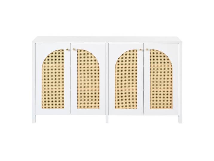 SIDEBOARD mit Kunst-Rattan-Türen Verstellbaren Regalen