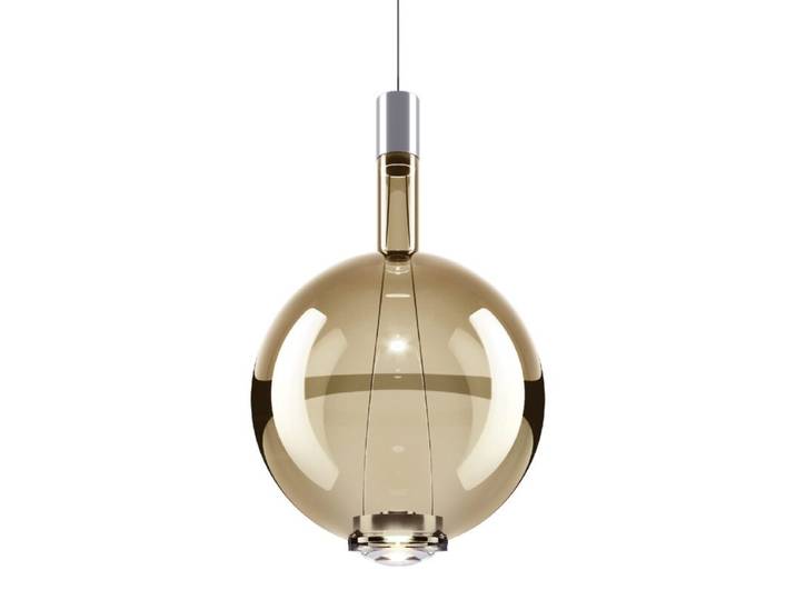 Lodes Pendelleuchte Sky-Fall Round, rund, aus geblasenem Glas -