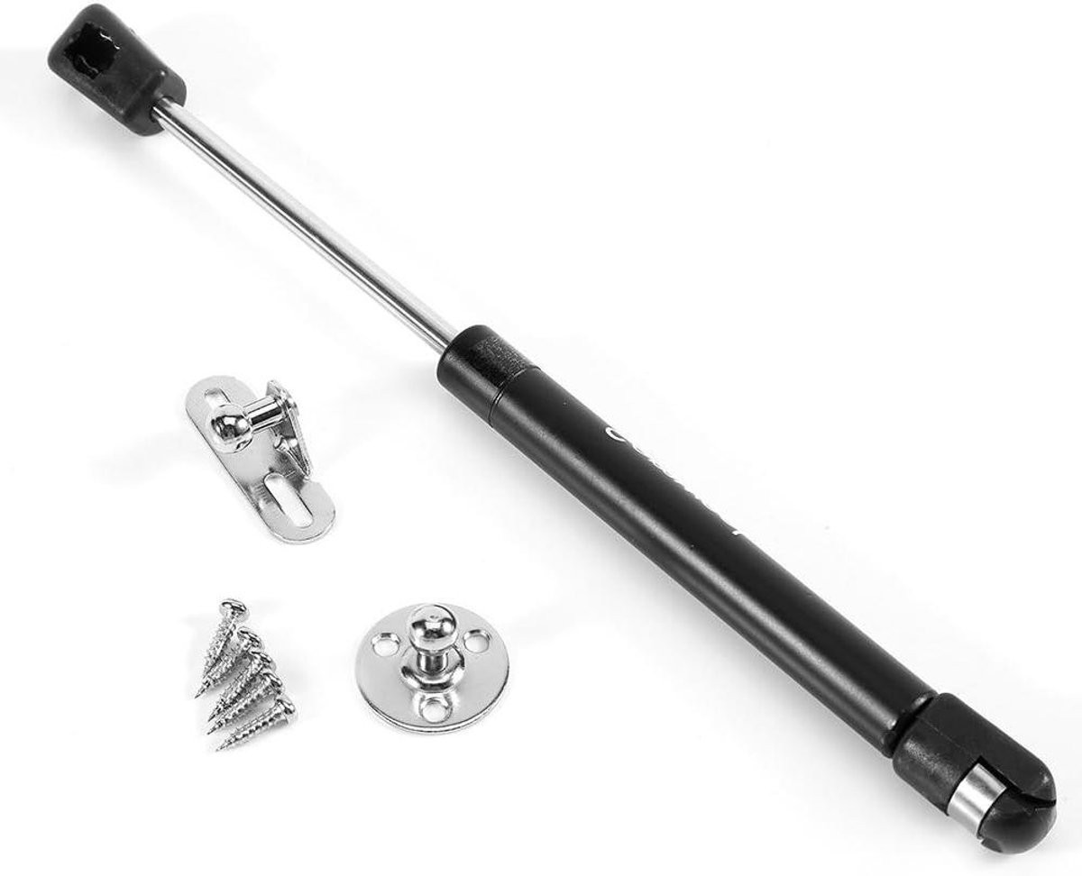 Zwarte gasveer voor kastdeuren met zachte sluiting - 27 cm