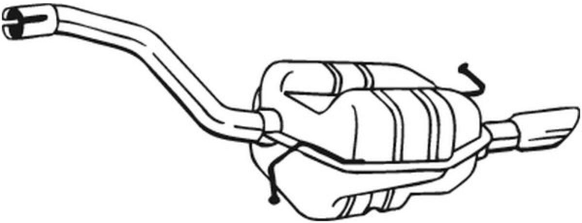 Bosal Silenziatore posteriore 233-205