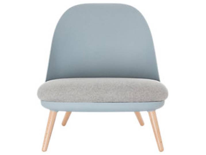 meet powered by PAPERFLOW Sessel Stoff Ohne Armlehnen Grau Cocoon