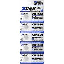 XCell Knopfzelle CR1620 3 V 5 St. 70 Lithium CR1620-B5 148261