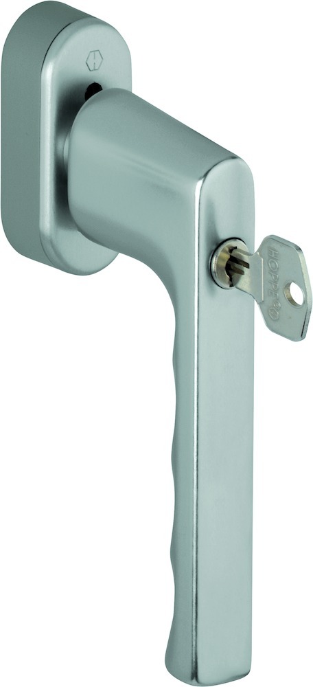 HOPPE Fenstergriff abschließbar Hamburg 0700S/UD9020, mit Schrauben, Aluminium 11735235