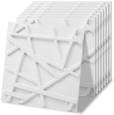 Art3d PVC Ceiling & Wall Decorative Panels (Black / White) 11.8“ x 11.8”