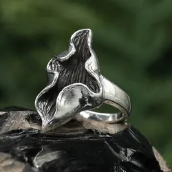 Drachensilber Edler Damen Ring Schmuck hochwertiges 925 Silber ausgefallenes Design 54 - Silber